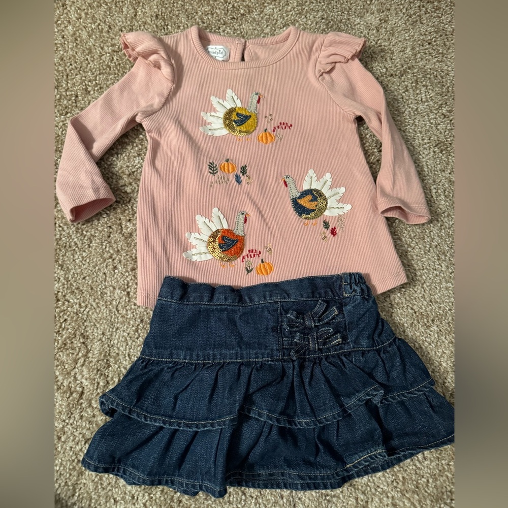 Mud Pie Baby Thanksgiving Outfit 6 9 months